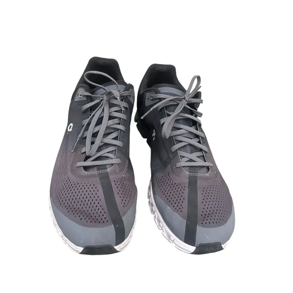 On Cloudflow 3.0 Shoes Mens 14 Gray Black Athletic Running Workout Sneakers - Picture 4 of 11